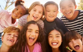 Group of smiling kids