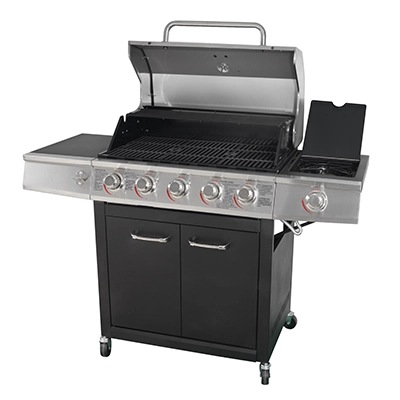 Grill Boss 5-Burner Gas Grill with Side Burner