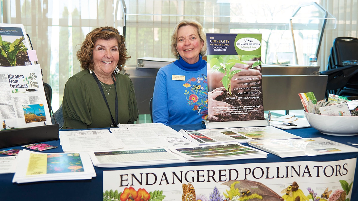 Representatives from the Master Gardeners Program at the University of Rhode Island