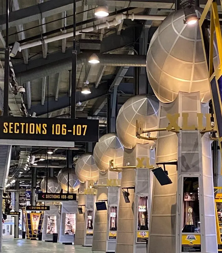 Steeler stadium seating section signs