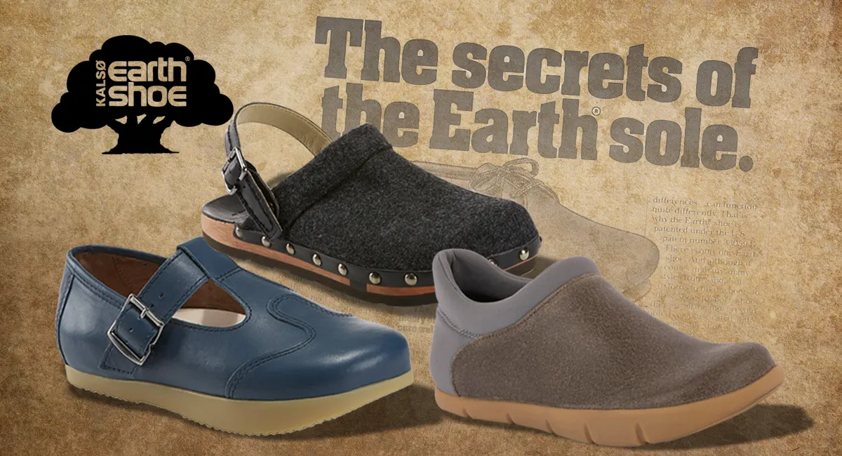 Kelso Earth shoes with different styles of shoes.