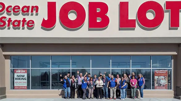 Ocean State Job Lot employees in front of new store