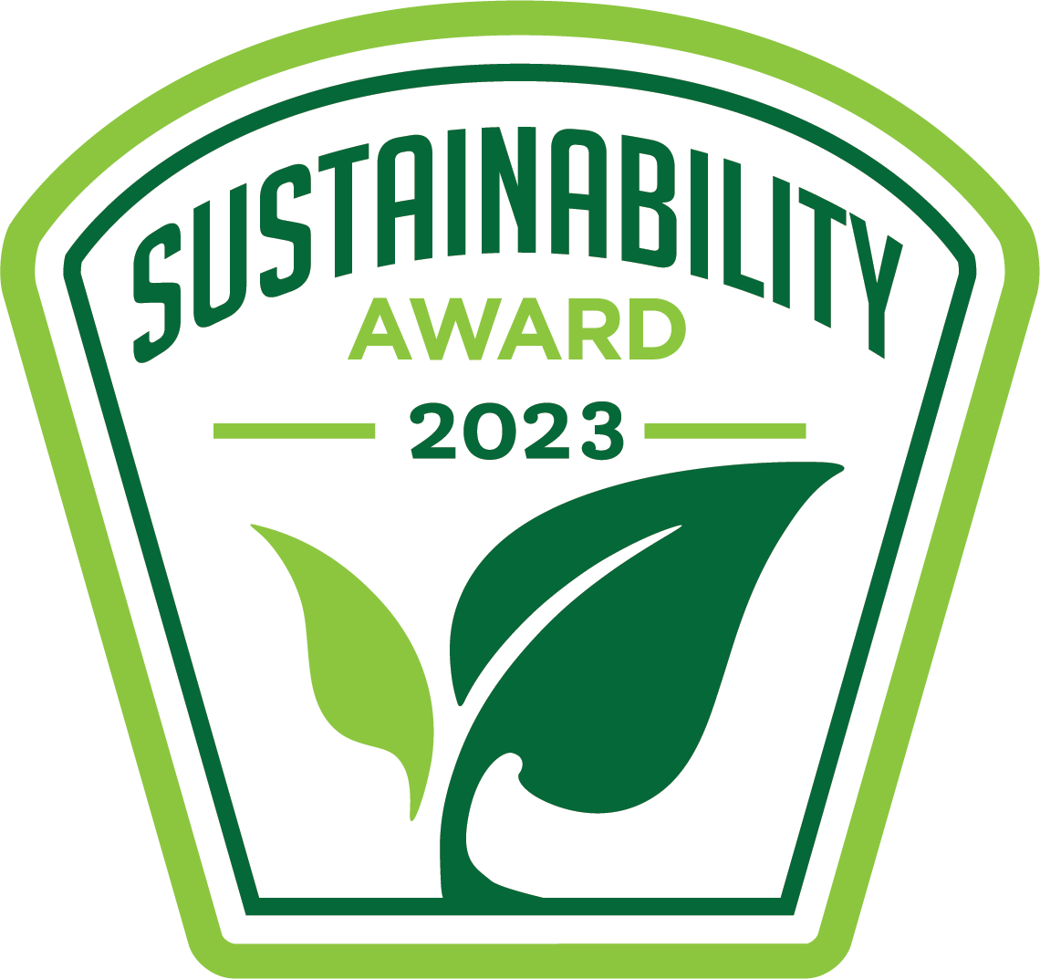 2023 Sustainability Award Logo from Business Intelligence Group