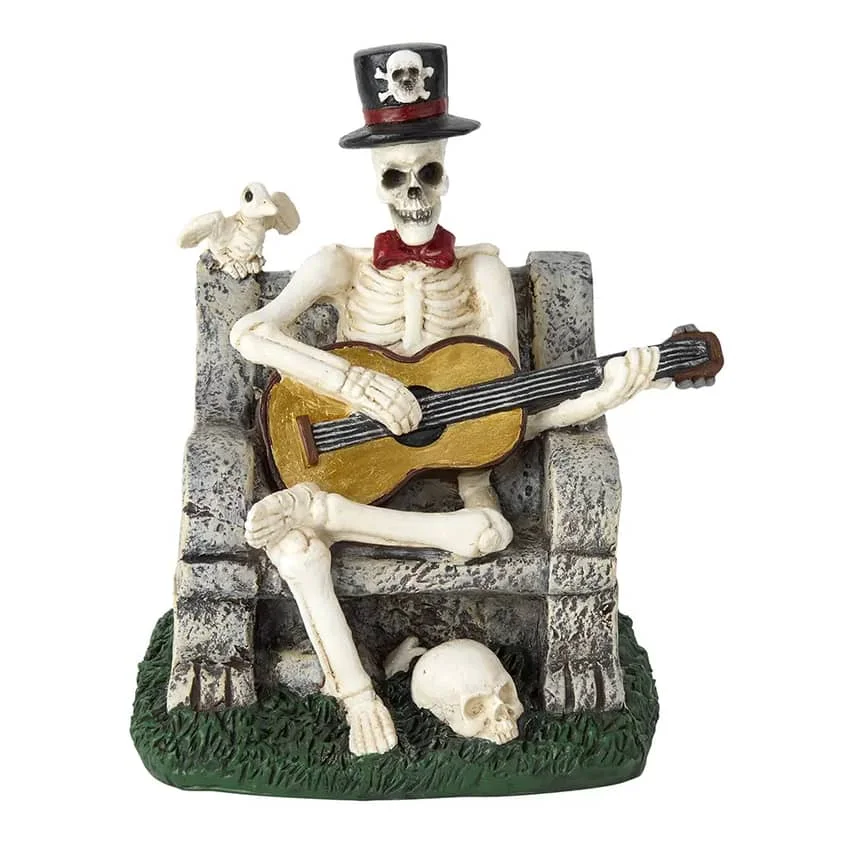 Resin Skeleton Playing Guitar