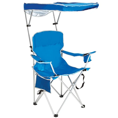 Folding chair with canopy