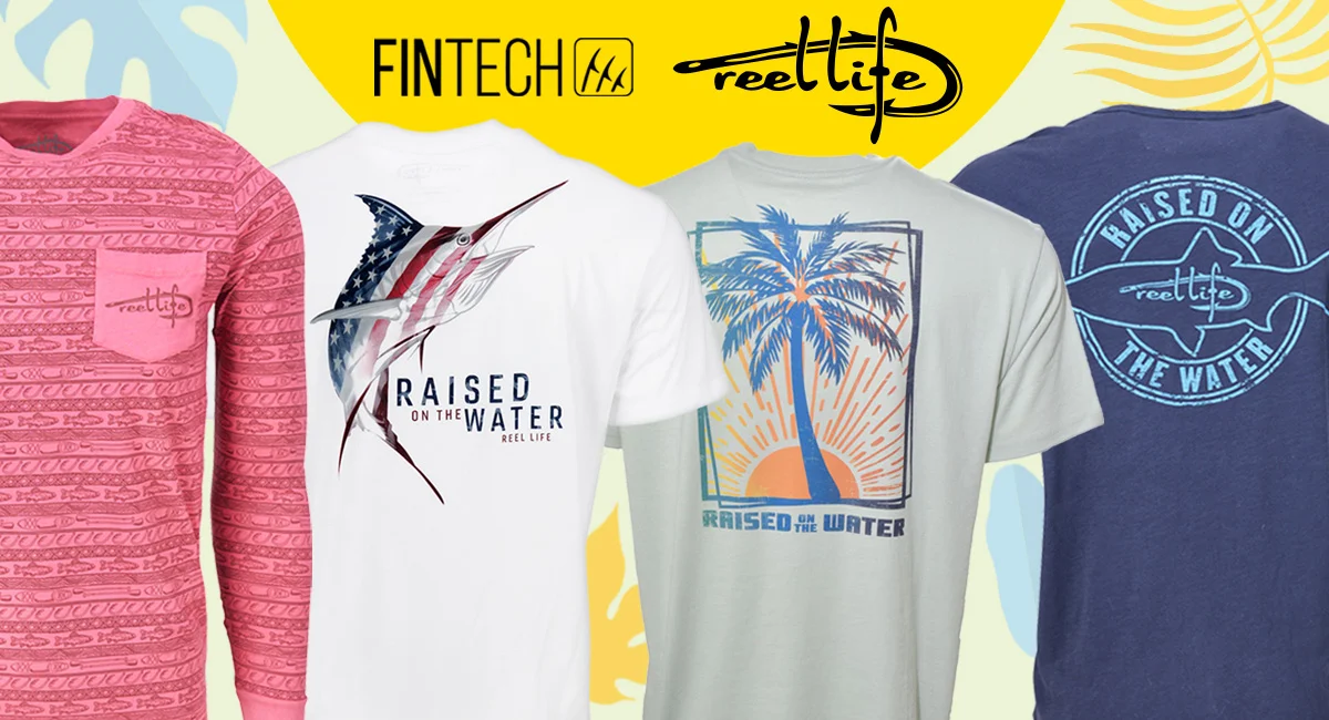 Image of various FinTech long and short-sleeved T-shirt designs.