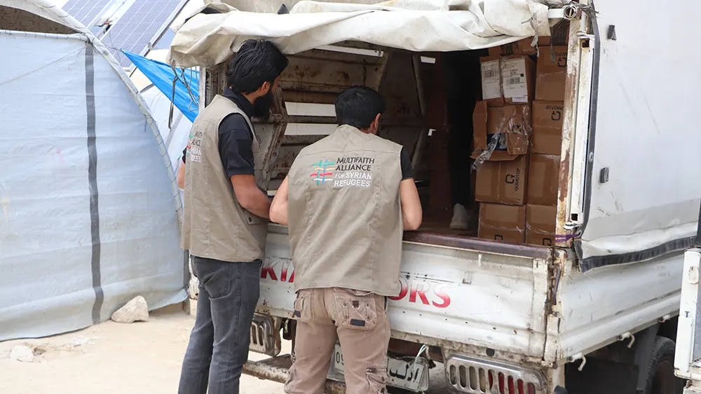 Images of the Multifaith Alliance Emergency Earthquake response team in Syria.
