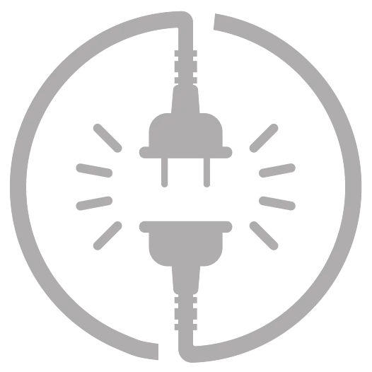 Gray Unplug icon