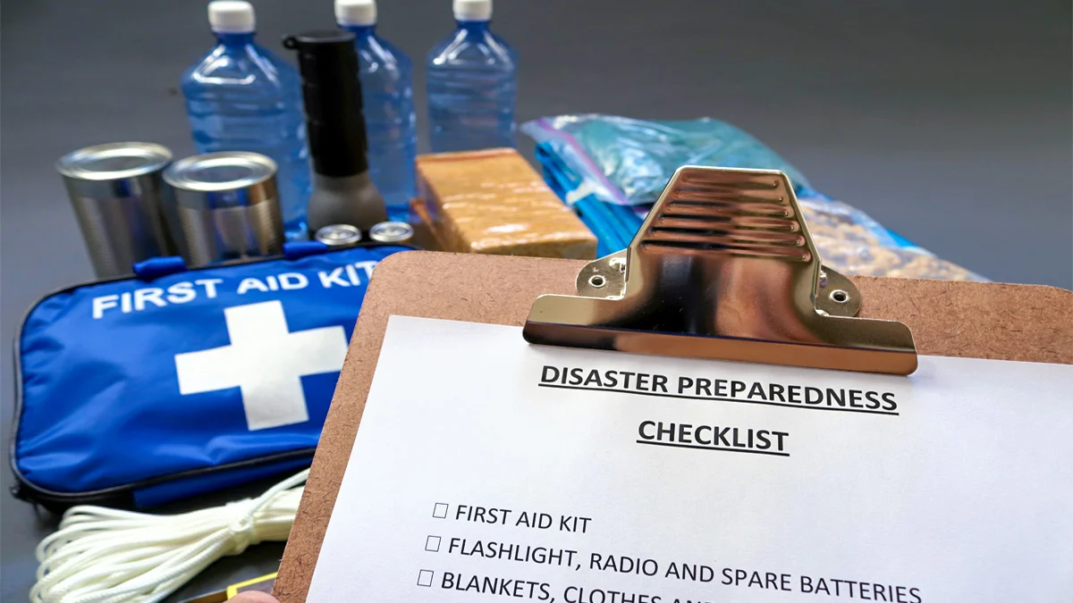 Disaster prep checklist.