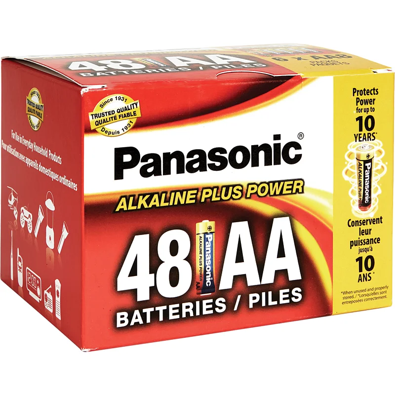 Panasonic Alkaline Plus Power AA Batteries, 48 Count SKU: 178128