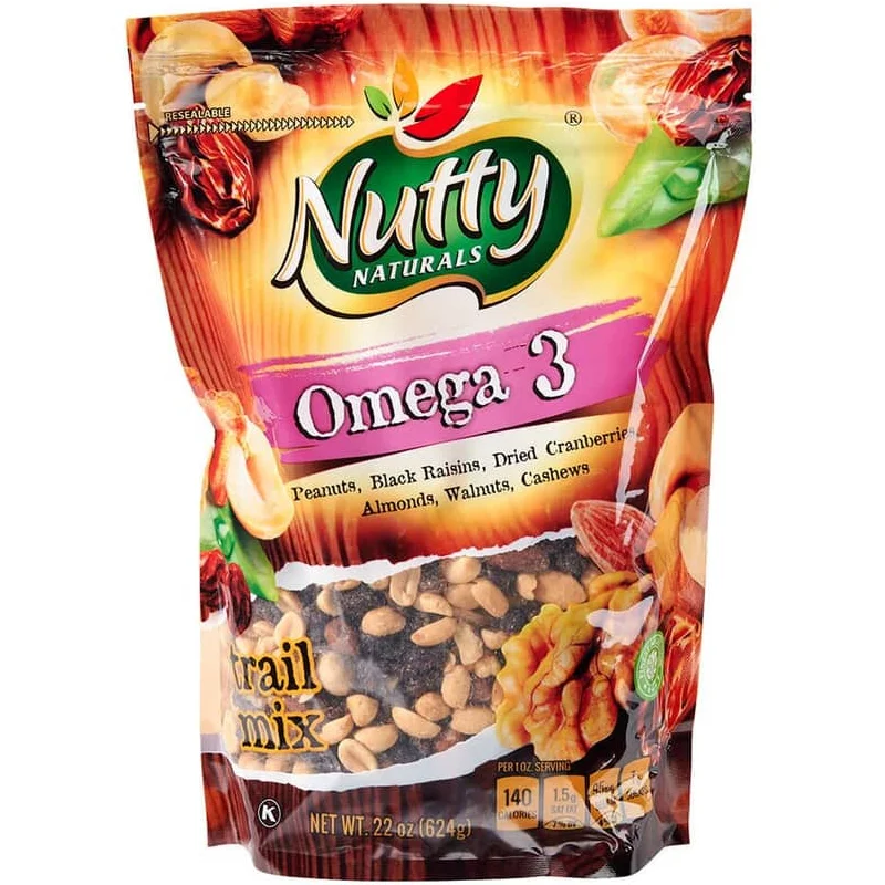 Nutty Naturals Omega 3 Trail Mix, 22 oz SKU: 143276