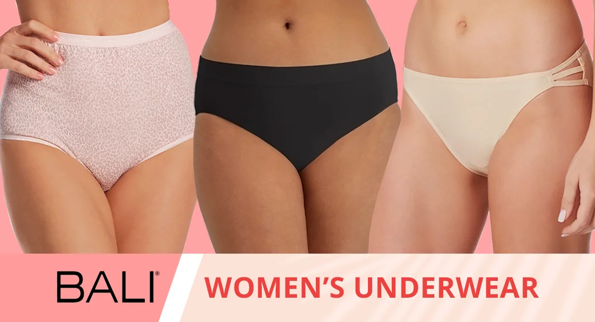 Can’t Miss Closeout - Bali Women’s Underwear display of different styles of Bali women's underwear available.