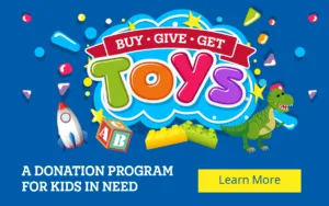 Hero image for the BGG-Toys program on the Ocean State Job Lot’s Charitable Foundation page.