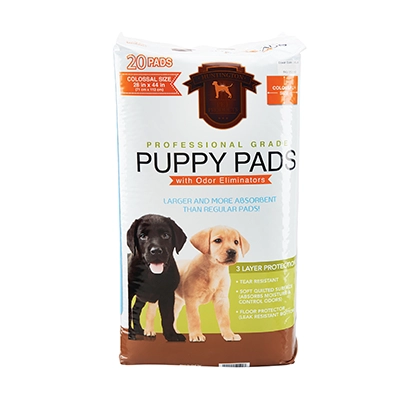 Huntington Pet Products Professional Grade Colossal 28"x44" Puppy Pads with Odor Eliminators, 20 Count