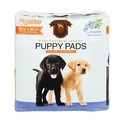 Huntington Pet Products Professional Grade 28"x30" Lavender Scented Puppy Pads with Odor Eliminators, 40 Count