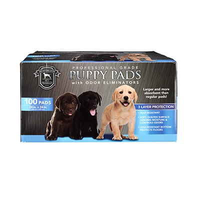 Huntington Pet Products Professional Grade 24" x 24" Puppy Pads with Odor Eliminators, 100 Count