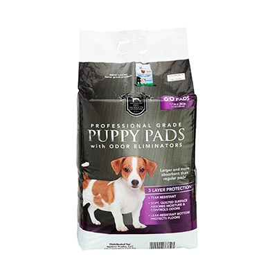 Huntington Pet Products Professional Grade 17"x24" Puppy Pads with Odor Eliminators, 60 Count