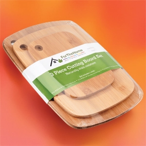 Bamboo cutting board set
