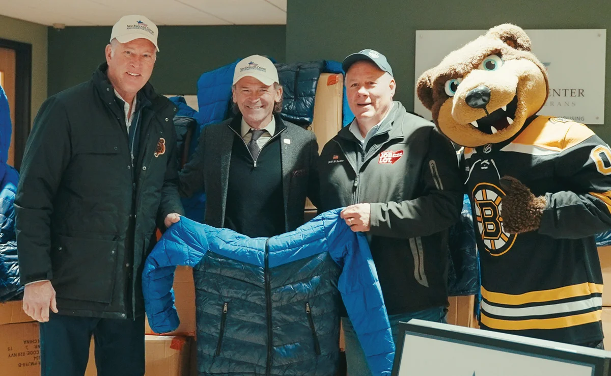 In partnership with the Boston Bruins, 800 coats have recently been donated to The New England Center and Home for Veterans in Boston.