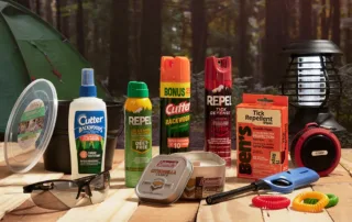An assortment of insect repellent products sold at Ocean State Job Lot.