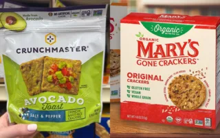 Crunchmaster and Mary's Gone Crackers products