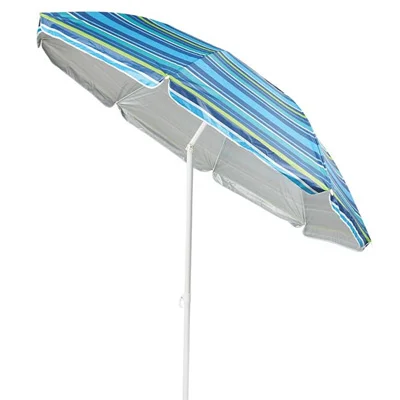 7-foot Fiberglass Tilting Beach Umbrella - SKU: 223697