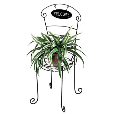 Scroll Style Chair Plant Stand SKU: 235782