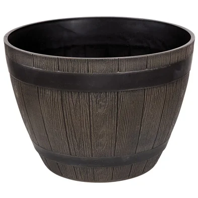 Whiskey Barrel Resin Planter, 15" SKU: 209579