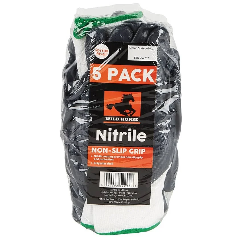Wild Horse Nitrile 5-Pack Gloves