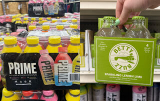 PRIME and Betty Buzz drinks