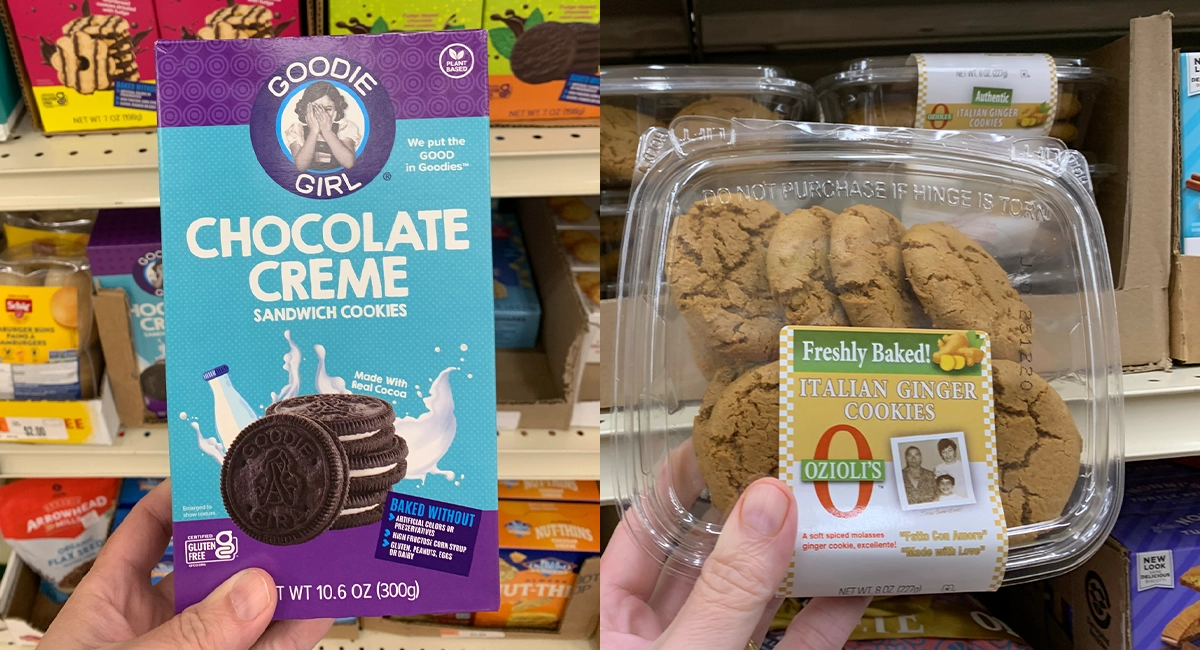 Goodie Girl and Ozioli's cookies at Ocean State Job Lot