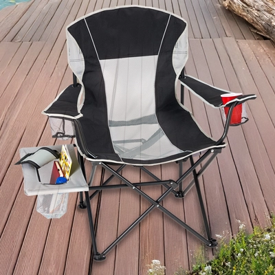Oversized Folding Camp Chair with Side Table SKU: 226248