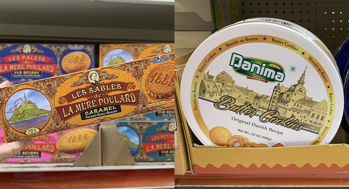 Les Sables De La Mere Poulard and Danima Butter Cookies at Ocean State Job Lot