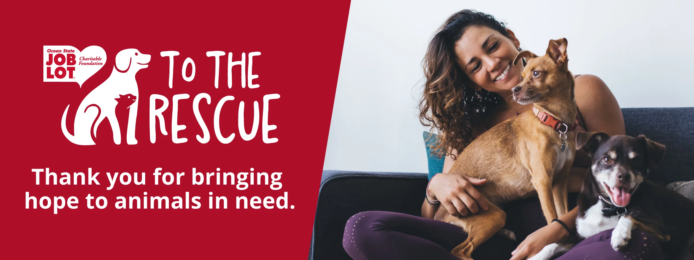 To The Rescue, Thank you for bringing hope to animals in need.