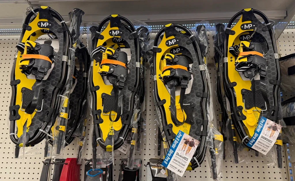 Snow shoes sold at Ocean State Job Lot