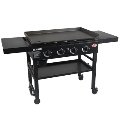 SF_Carousel_GriddleGrill Char-Griller Flat Iron 4-Burner Propane Gas Flat-Top Griddle