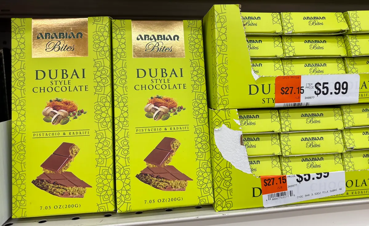 Dubai Style Chocolate Arabian Bites at Ocean State Job Lot stores