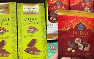 Dubai Style Chocolate Arabian Bites and Edward Marc Dubai Style Strawberry Bites at Ocean State Job Lot stores