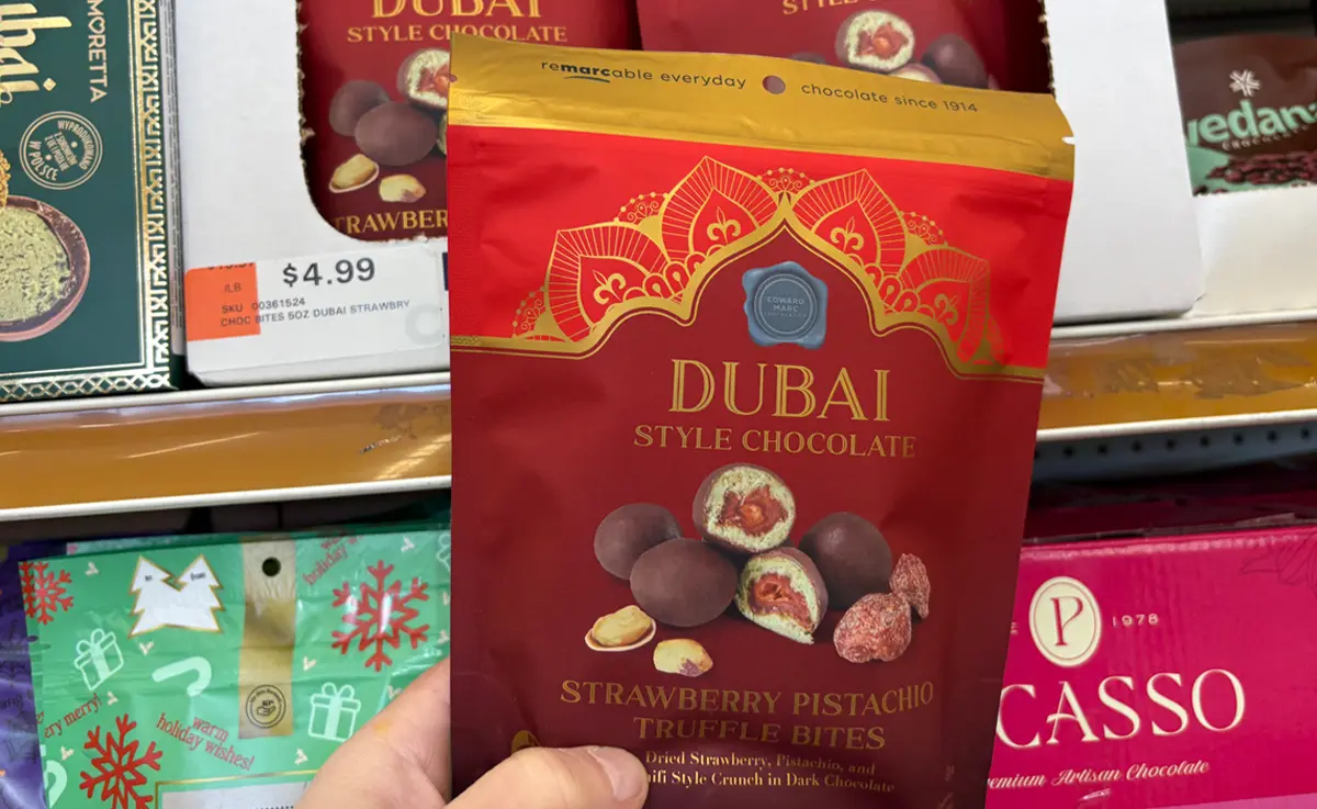 Edward Marc Dubai Style Strawberry Bites at Ocean State Job Lot stores