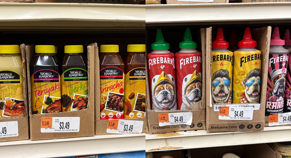 World Harbor Marinades and Firebarns Sauces at Ocean State Job Lot