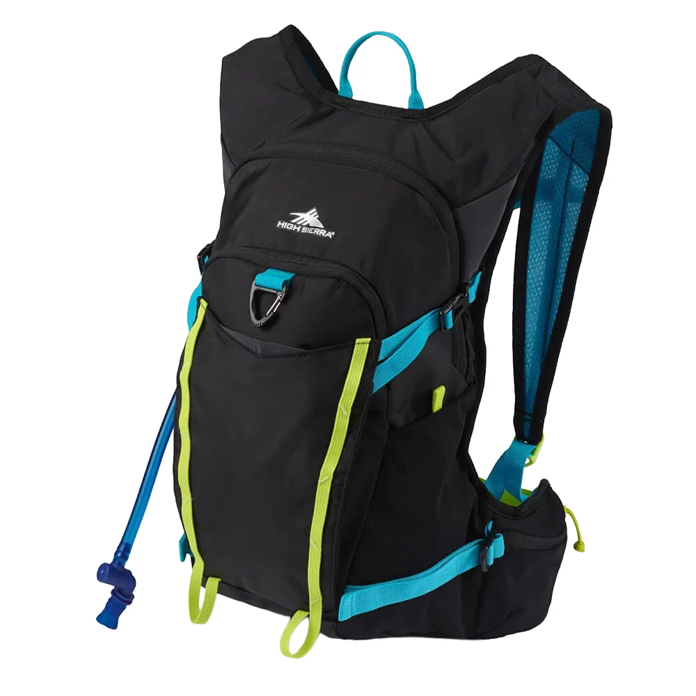 High Sierra 16L Hydrahike Hydration Backpack w/ 2L Reservoir Black