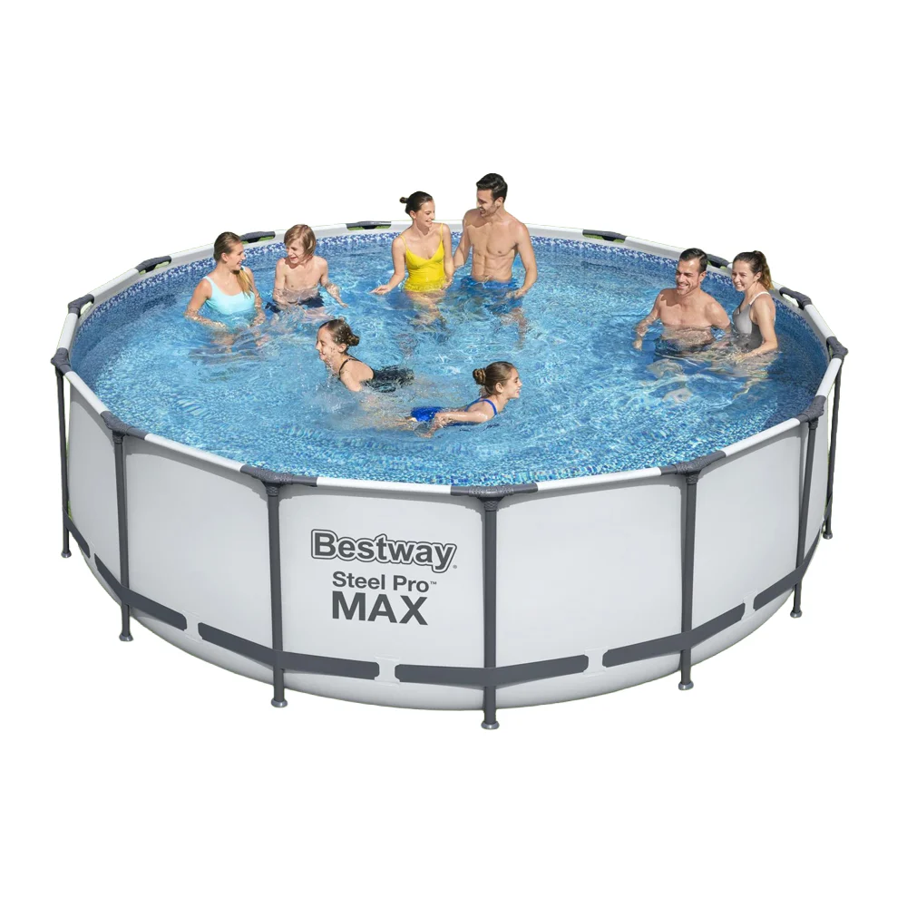 Bestway 15’x48” Steel Pro Max Above Ground Pool Set
