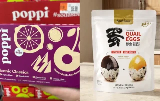 Quail eggs and poppi soda at Ocean State Job Lot