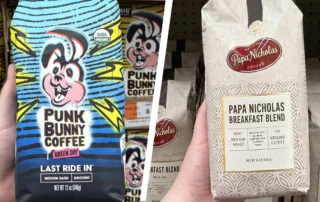 Punk Bunny and Papa Nicholas Coffee at Ocean State Job Lot