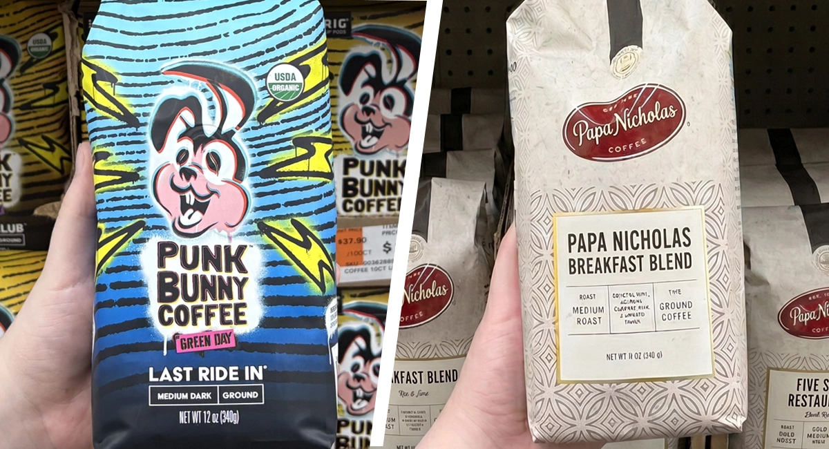Punk Bunny and Papa Nicholas Coffee at Ocean State Job Lot
