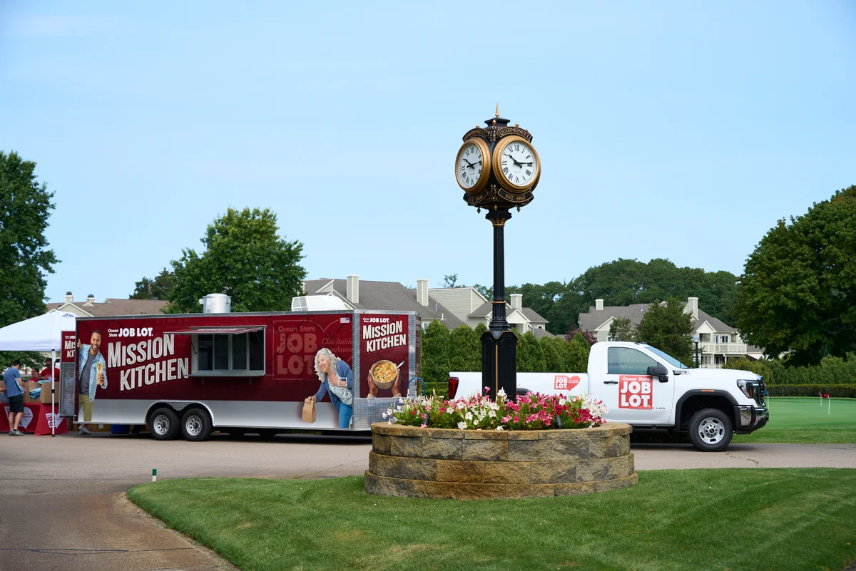 Getting ready for the 22nd annual Ocean State Job Lot Golf Tournament with Job Lot’s Charitable Foundation Mission Kitchen at Quidnessett Country Club.