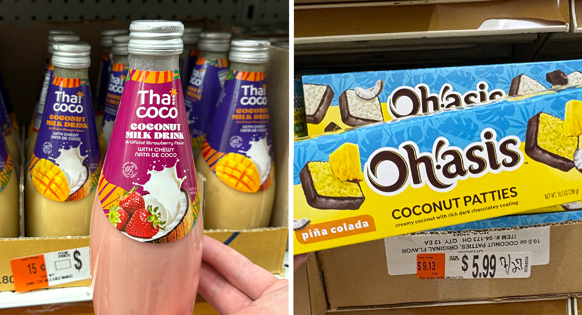 Oh!asis Coconut Patties and Thai Coco Milk at Ocean State Job Lot stores