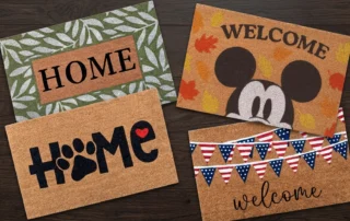 Coir mats sold at Ocean State Job Lot stores.