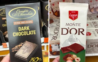 Compte D’Chocolate and Leona Monte D’Or Chocolate Bars at Ocean State Job Lot stores