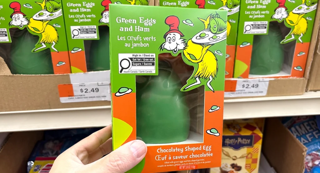 Dr. Seuss’s Green Eggs and Ham Egg-Shaped Candy at Ocean State Job Lot stores